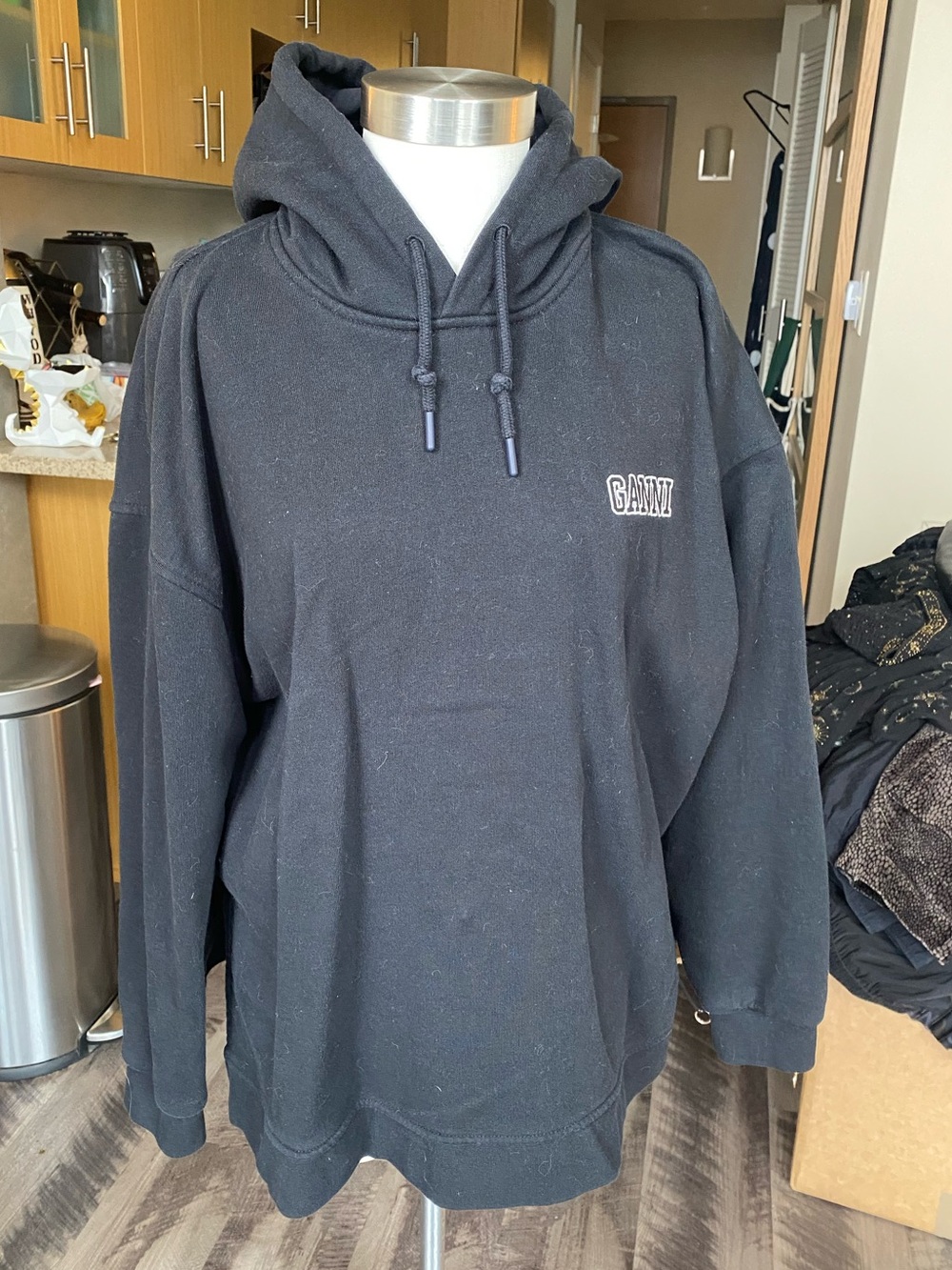 GANNI Split Hem Hoodie